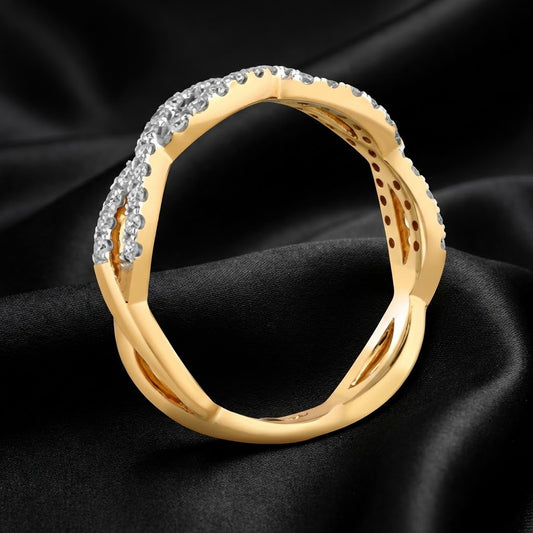 0.30 ct Intertwined Diamond Band Ring
