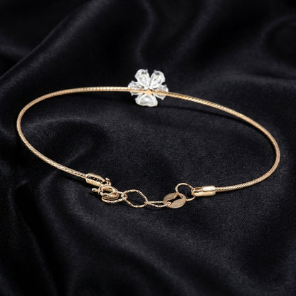 0.8ct Heart and Pear Cut Lab Diamond Floral Bracelet