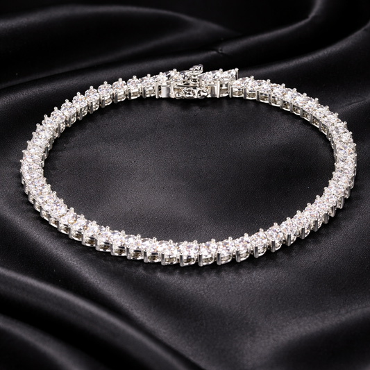 7.11ct Lab-Grown Marquise Diamond Fluid Silhouette Bracelet