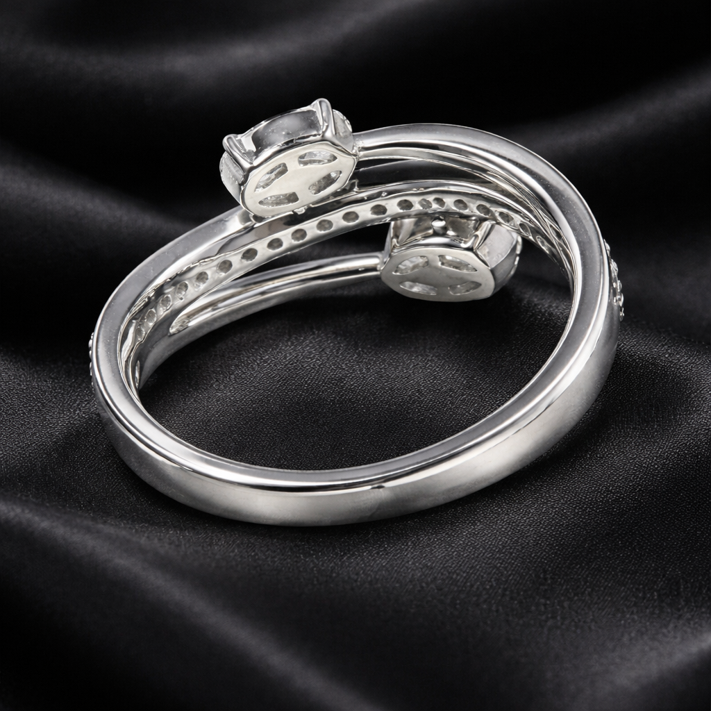 Oval Diamond Vine Lab-Grown Ring, 0.84 Carats