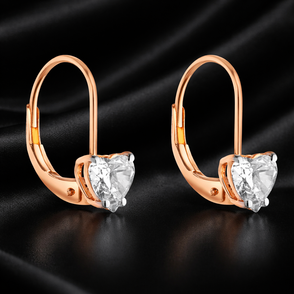 Sweetheart Curve Hoops | 0.89 ct Lab Diamonds