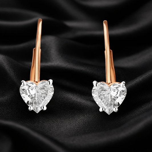 Sweetheart Curve Hoops | 0.89 ct Lab Diamonds