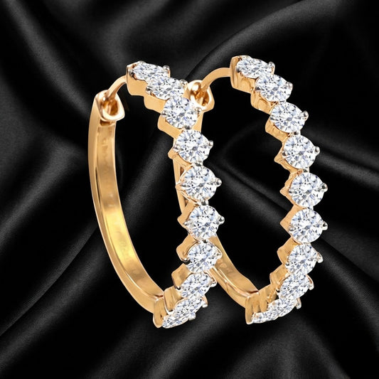 Eterna Glow Hoops | 2 ct Lab-Grown Diamond Classics