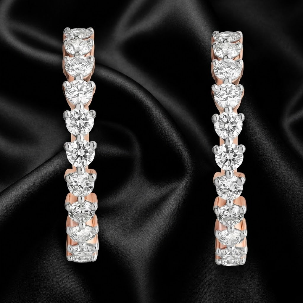 Eterna Glow Hoops | 2 ct Lab-Grown Diamond Classics