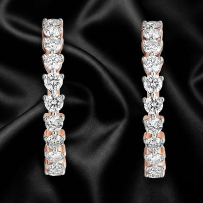 Eterna Glow Hoops | 2 ct Lab-Grown Diamond Classics