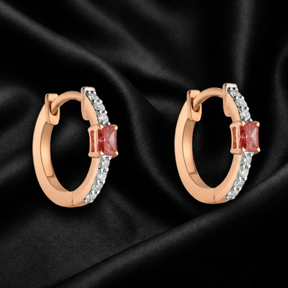 Pink Radiance Mini Hoops | 0.34 Ct Lab Diamonds