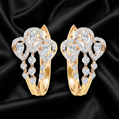 Bloom Hoops | 0.84 Ct Lab-Grown Diamond Earrings