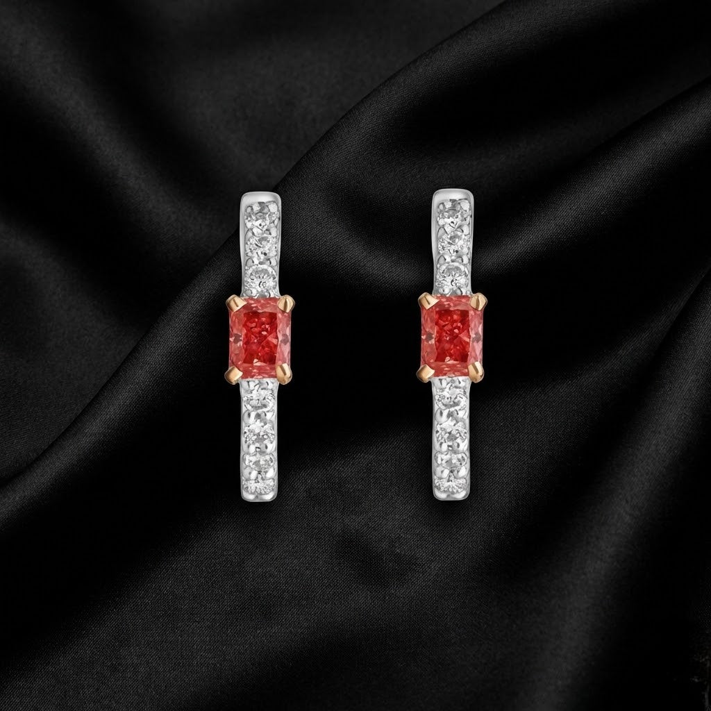 Pink Radiance Mini Hoops | 0.34 Ct Lab Diamonds