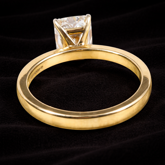 1.37 ct Radiant-Cut Solitaire Ring