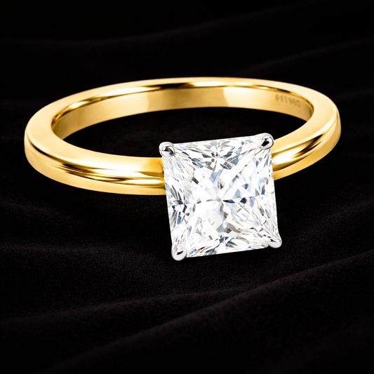 1.37 ct Radiant-Cut Solitaire Ring