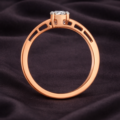 0.19 Carat Lab-Grown Diamond Solitaire Embrace Ring