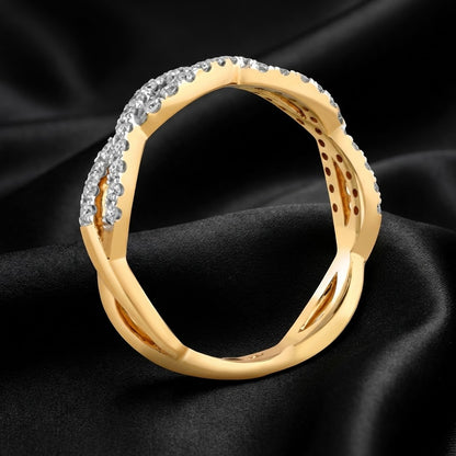 0.30 ct Intertwined Diamond Band Ring