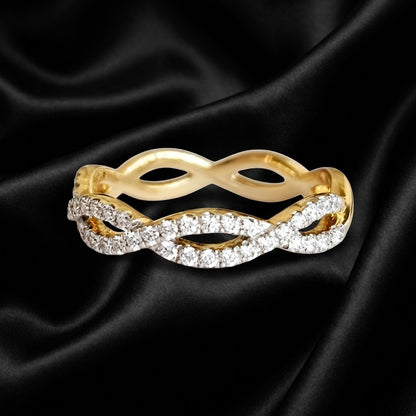 0.30 ct Intertwined Diamond Band Ring