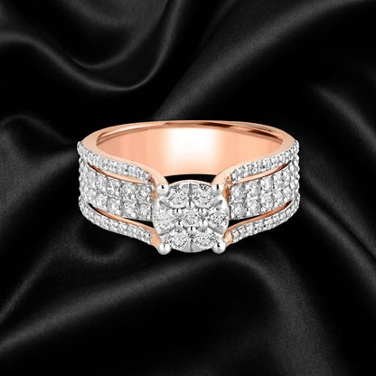 Illusion Solitaire Ring with 0.80 Carats Lab-Grown Diamonds