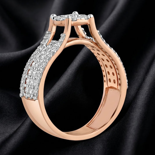 Illusion Solitaire Ring with 0.80 Carats Lab-Grown Diamonds