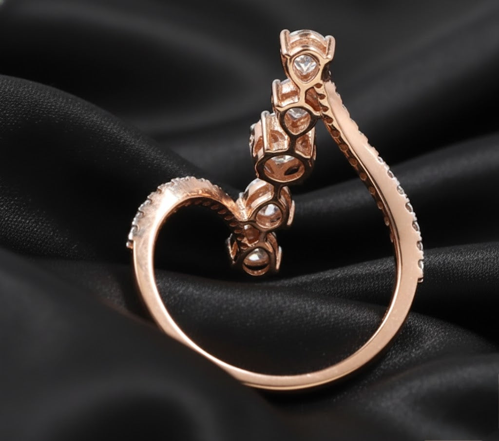 Regal Pear and Round Diamond Lab-Grown Ring, 3.12 Carats