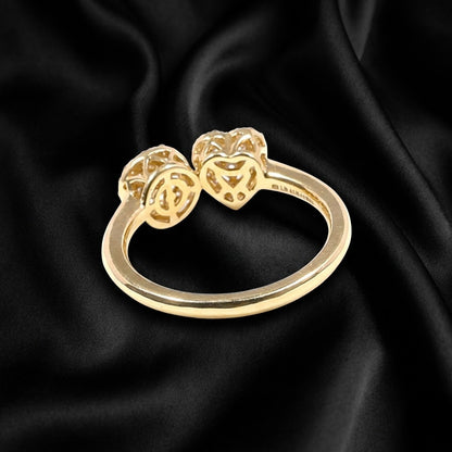 Heart and Round Diamond Unity Lab-Grown Ring, 0.28 Carats