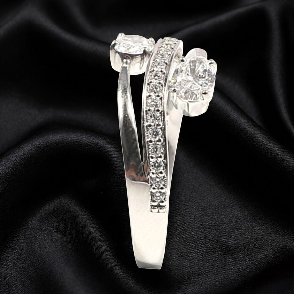 Oval Diamond Vine Lab-Grown Ring, 0.84 Carats